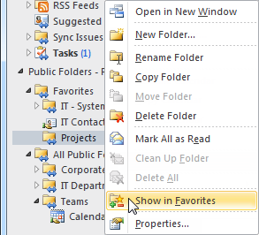 gdzie jest folder grupy w programie Outlook 2010