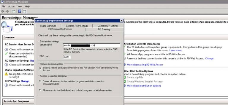setting up a terminal server setting up a terminal server