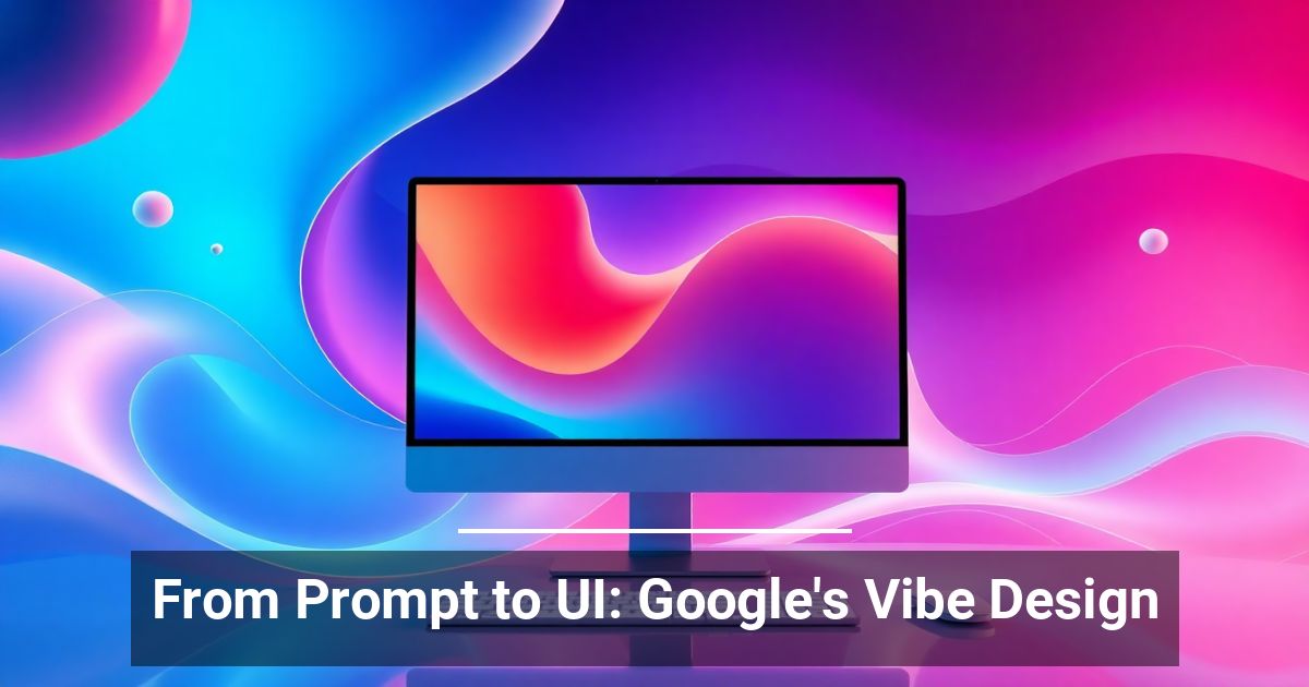 From Prompt to UI: Google’s Vibe Design | ComTech Computer Services, Inc.